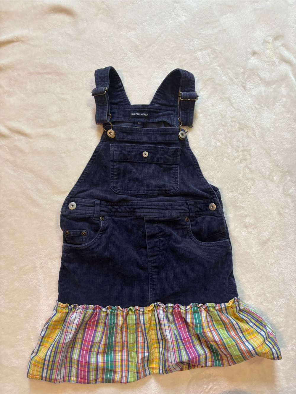 Polo Ralph Lauren Kids Corduroy Overall Jumper Dress
